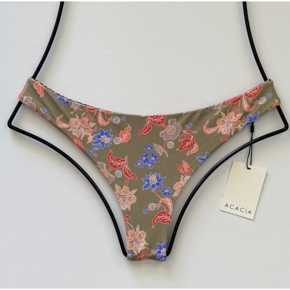 Acacia Swim Ho‘okipa Bikini Bottom – Lovina Floral (XL)
